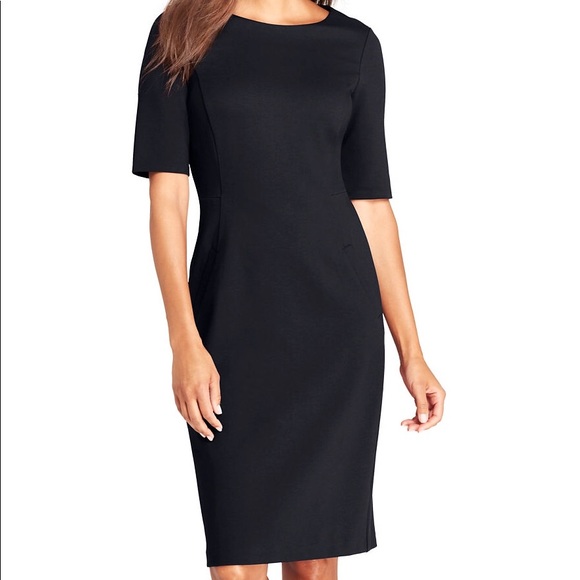 lands end ponte knit sheath dress